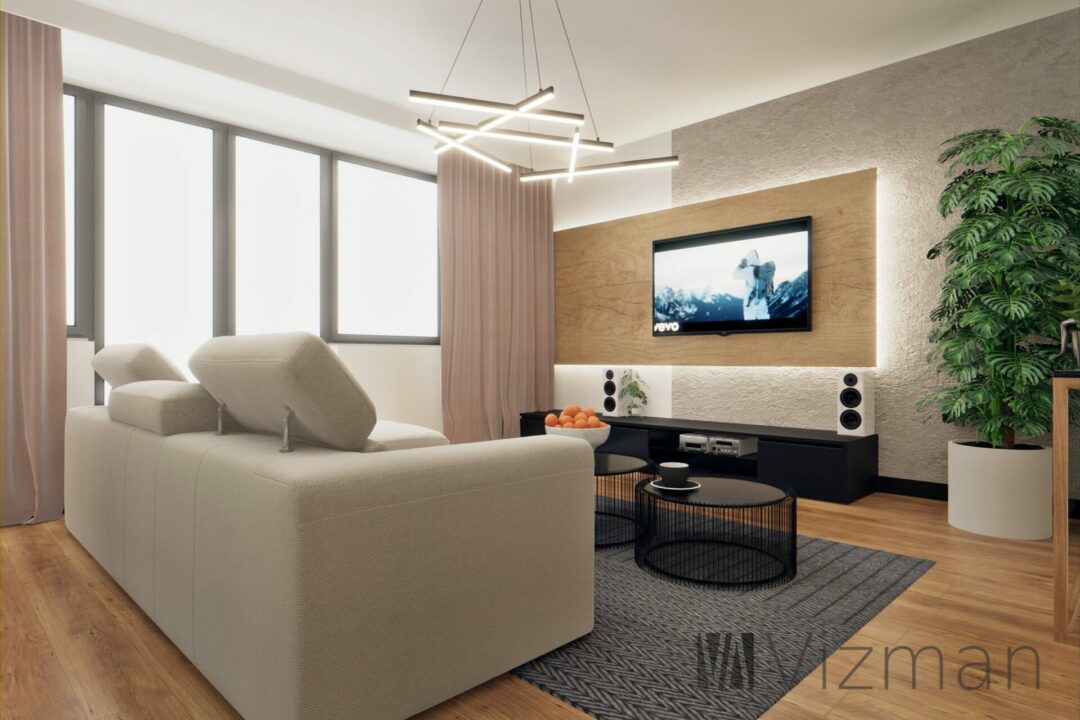 Projekt wnętrz Będzin salon