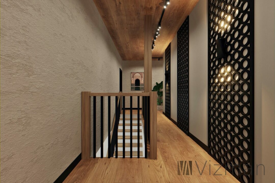 Projekt wnętrz Piekary Śląskie korytarz