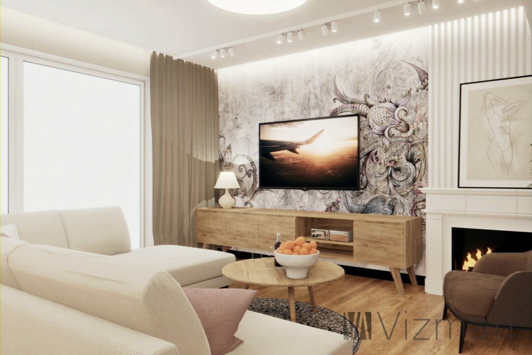 Projekt wnętrz Piekary Śląskie salon