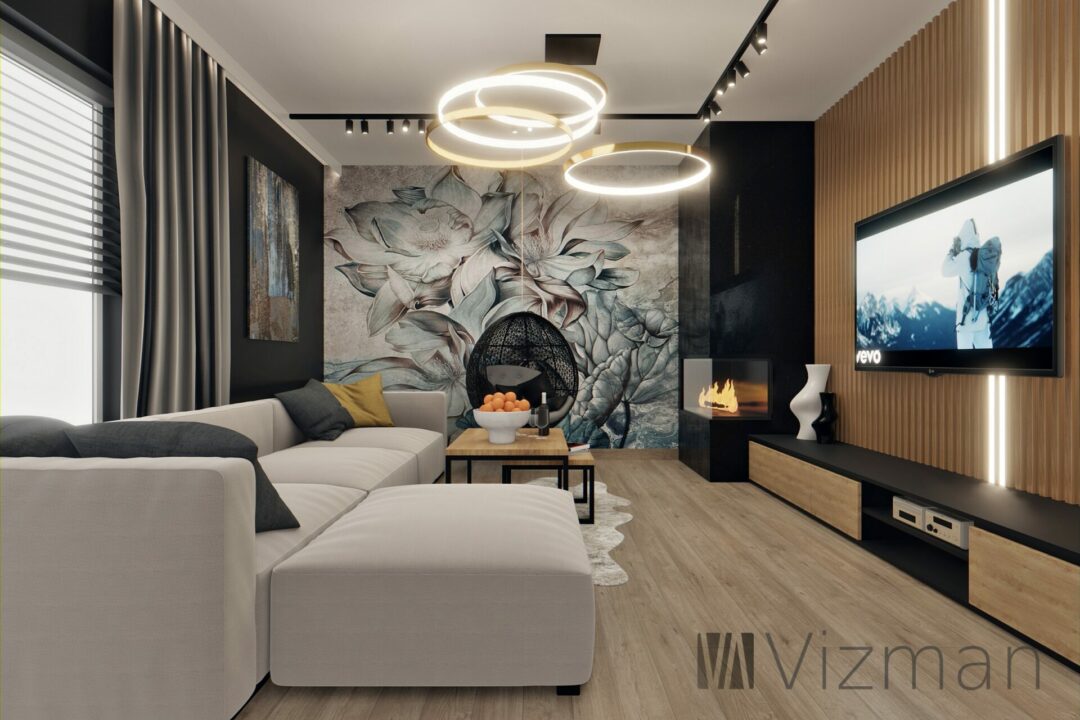 Projekt wnętrz Piekary Śląskie salon