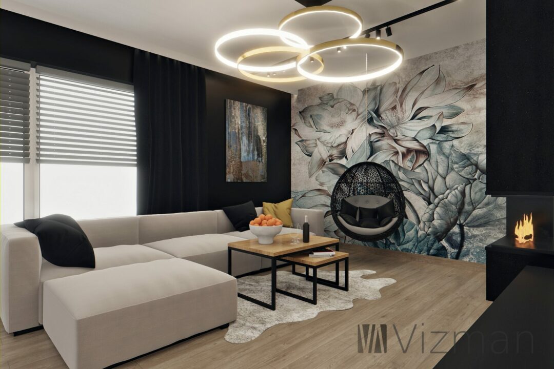Projekt wnętrz Piekary Śląskie salon