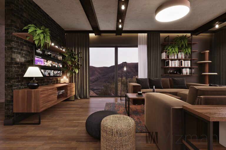Projekt klimatycznego apartamentu w Katowicach z dodatkami BOHO