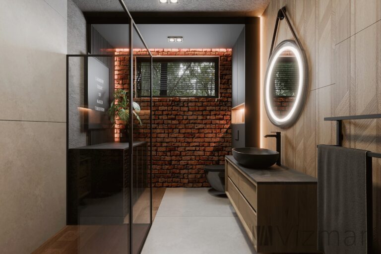 Projekty łazienek w stylu industrialnym