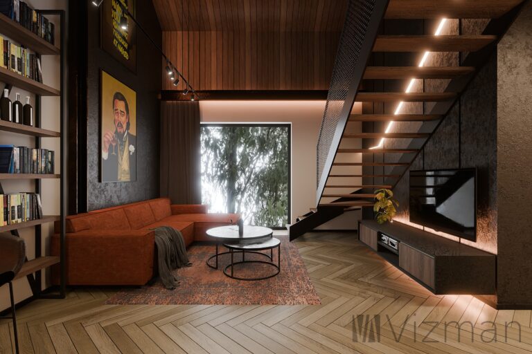 Salon modern & industrial