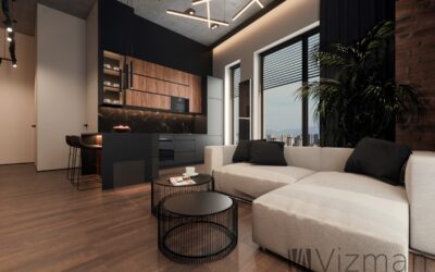Projektowanie wnętrz Loft i industrial. Beton Stal i Drewno