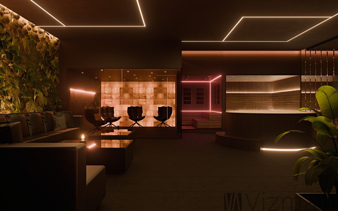 Projekt SPA – dark modern w Bytomiu