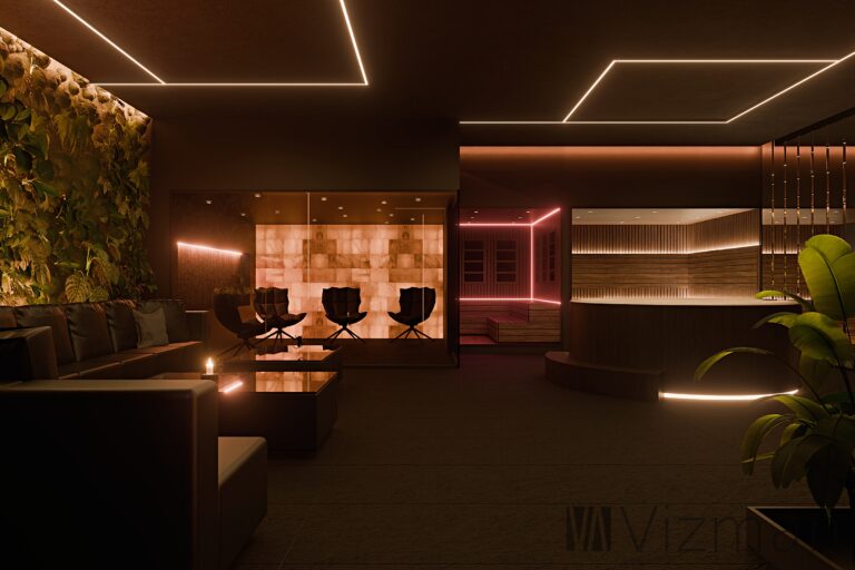 Projekt SPA – dark modern w Bytomiu